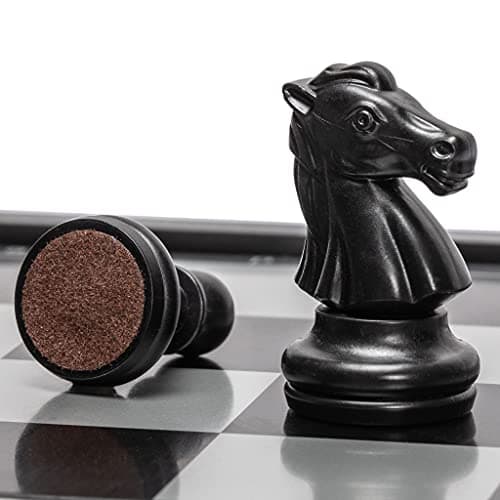 Yellow Mountain Imports Ensemble Portable et Magnétique pour Jeu d'Échecs - Taille Moyenne (24,8 centimètres)
