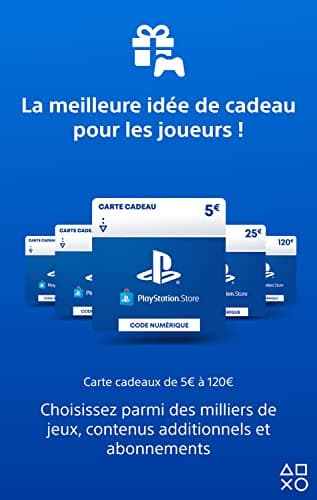 Sony PlayStation Store, Carte Cadeau PSN, Valeur 20 EUR, Compte Français, Code de Téléchargement (PS5/PS4/PS3/PS Vita)