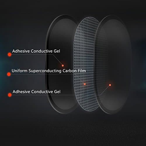 Coomatec 9 Pièces Électrode de Ceinture,Compatible avec Abs Series, Électrode de Rechange pour Ceintures Musculation Abdominales