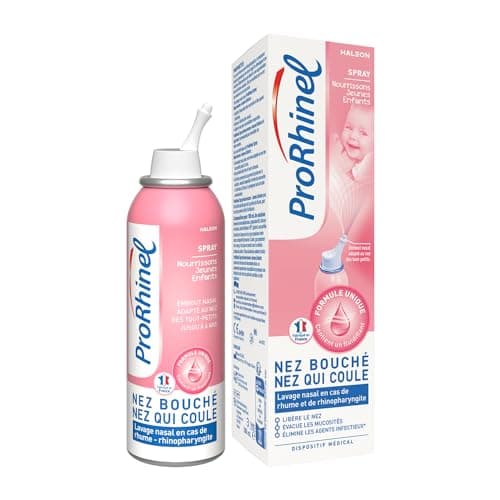 Prorhinel Spray Nasal Pour Bébé - Lavage Nez Bouché, Qui Coule et Congestionné, Rhume Nourrissons et Jeunes Enfants, 100ml
