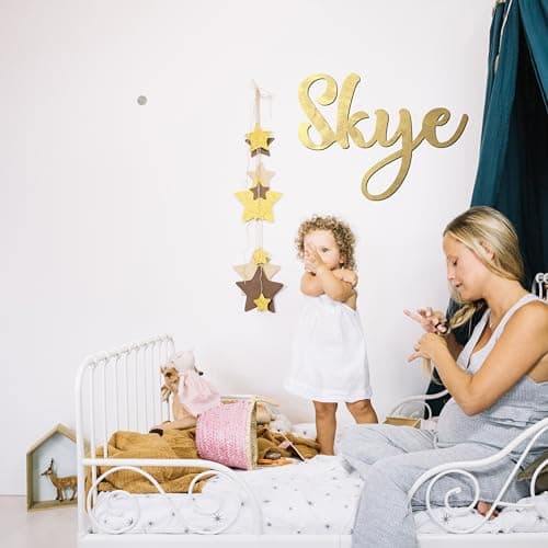 Prénom bois de 20 cm à 96 cm décor de chambre d’enfant personnalisé fait à la main