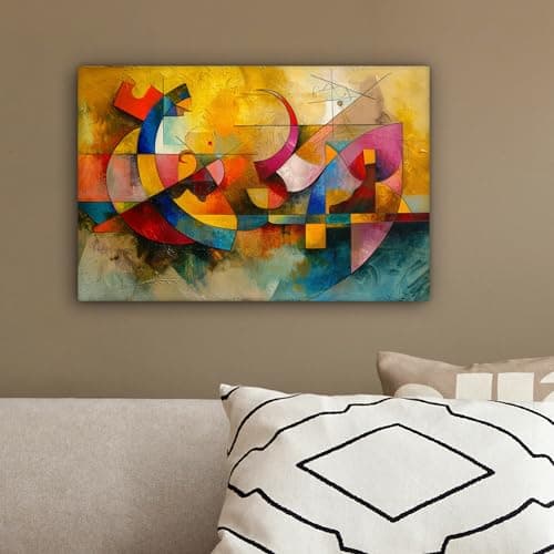 MuchoWow© Impression sur Toile Decoration Murale Peinture 30x20 cm Tableaux Decoratifs Muraux Décoration Chambre Art - Abstrait - Moderne