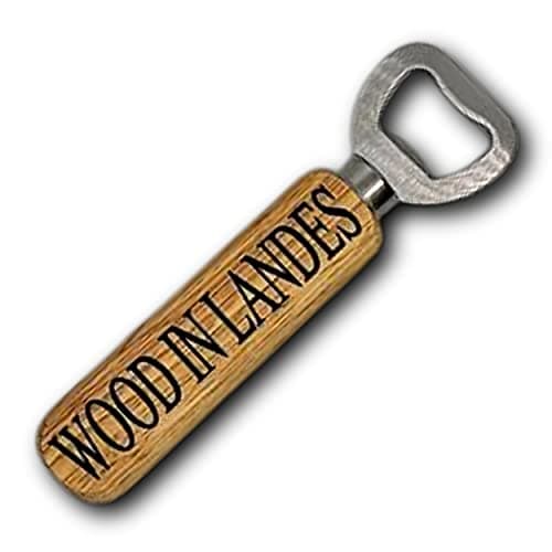 Décapsuleur en Bois personnalisable | Cadeau personnalisé| Gravure Laser | pour Maison Cuisine Bar Cadeau Anniversaire, (VOTRE TEXTE)