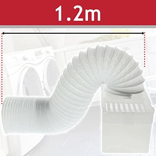 SPARES2GO Kit universel de condensateur de tuyau de ventilation pour sèche-linge avec 3 adaptateurs (1,2 m)