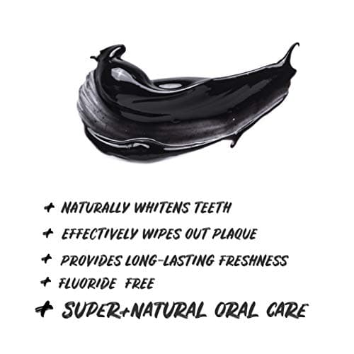 Dentifrice au Charbon Actif Ecodenta sans Fluor I Dentifrice au Charbon Noir Blanchiment des Dents I Dentifrice Blanchissant au Charbon Actif Noir 100 ml