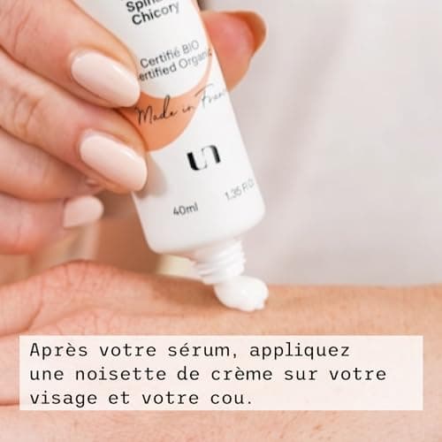 Cultiv Cosmetique - Crème hydratante jour & nuit 40ml - Hydratation longue durée - Peaux sèches à normales- Non comédogène, Non grasse, Sans parfum - 99% Ingrédients Naturels - Bio et Vegan