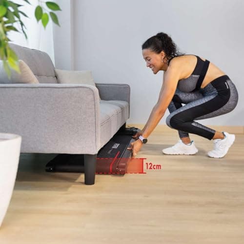 FITFIU Fitness MC-60 Tapis de Course et de Marche pour Dessous de Bureau 6 km/h, Inclinaison Fixe de 5o, Surface de 36 x 100 cm, télécommande, Poids Max 110 kg, pour Marche et Jogging