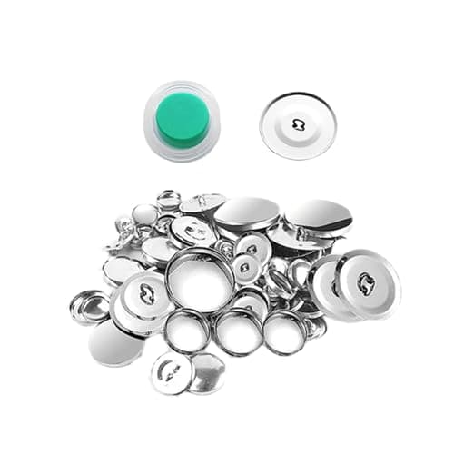BE-TOOL Lot de 20 boutons ronds recouverts de tissu pour sacs, chapeaux, chemises, sacs à dos, 28 mm