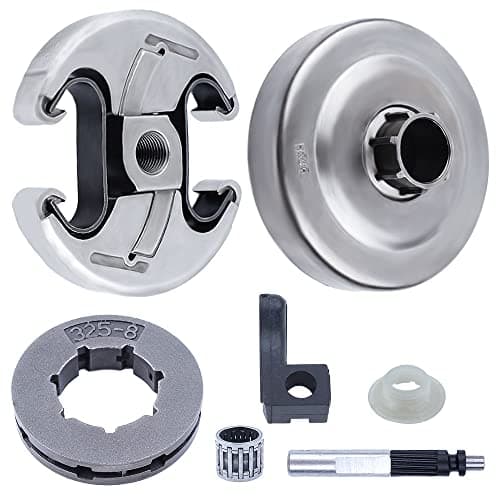 Haishine .325" Pignon de tambour d'embrayage La pompe à huile Kit d'engrenage à vis sans fin pour Husqvarna 340 345 346XP 350 353 Tronçonneuse Pièces de rechange