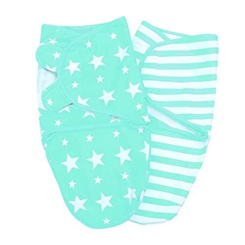 Lilly and Ben® Sac de Couchage emmaillotage bébé - S/M (0-3 Mois) - Gigoteuse-s emmaillotage Swaddle Wrap - Lot de 2
