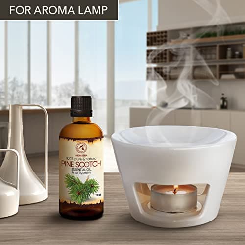 Huile Essentielle Pin 100ml - Pinus Sylvestris - Naturelle pour un Bon Sommeil - Beauté - Bain - Aromathérapie - Relaxation - Spa - Diffuseur Arôme & Lampe - Pine Scotch Oil