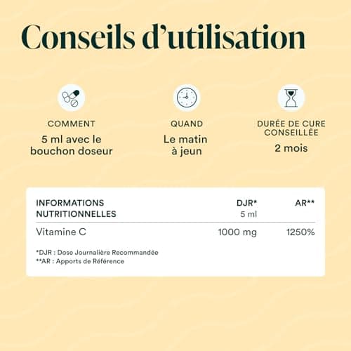 Vitamine C liposomale 1000mg | Dosage Puissant & Absorption Maximale | 100% Quali®-C Vitamin C | Système Immunitaire & Fatigue | Fabriqué au Royaume-Uni | Bouteille 300 ml | NOVOMA (ex Nutrivita)