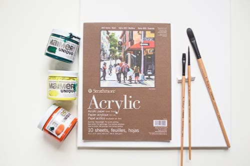 Strathmore Pro-Art-Bilderpalette Lot de 10 Feuilles de Papier Acrylique 20,3 x 30,5 cm