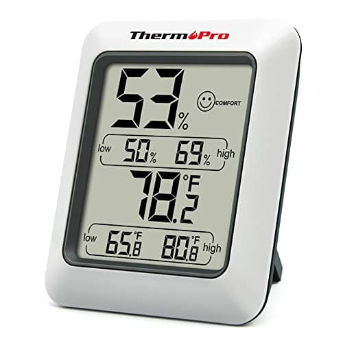 ThermoPro TP50 Hygromètre Numérique Intérieur Thermomètre D'ambiance et Indicateur & Moniteur D'humidité et de Température