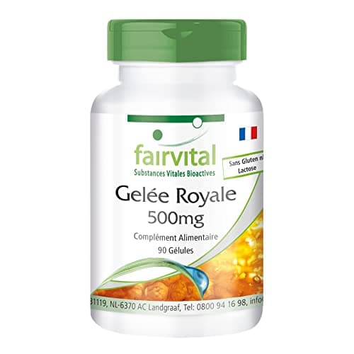 Fairvital | Gelée royale - Extrait hautement dosé - 90 gélules - normalisé à 4% 10 DHA