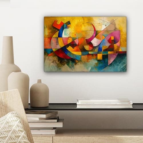 MuchoWow© Impression sur Toile Decoration Murale Peinture 30x20 cm Tableaux Decoratifs Muraux Décoration Chambre Art - Abstrait - Moderne