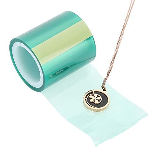 Green Craft Bande transparente ruban papier Sticky Fond de ruban adhésif pour cadre creux en métal Expoy UV Résine Craft Open Cadre DIY aider Outil pour la création de Charm pendentif en métal