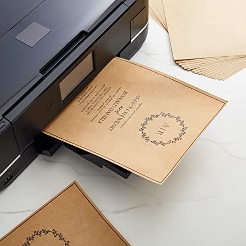 50 Feuilles Papier Kraft A4,150 g/m2 Papier Craft Papier Kraft pour Impression,Marron Papier Kraft A4 Pour travaux manuels, invitations de mariage,cartes de menu