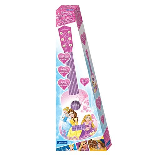Lexibook K200DP-Ma première guitare Disney Princess, Rose