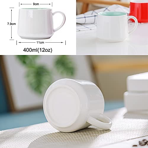 Tasse à café en forme d'animal 3D, 12 oz Figurine de dessin animé amusante faite à la main Tasse à thé au lait, cadeaux d'anniversaire de Noël pour amis enfants filles épouse grand-mère tante (Vache)
