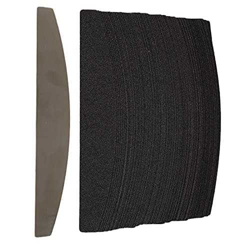 Set de Limes à Ongles Interchangeables, 100 Pièces pour Ongles en Gel avec Planche en Acier inoxydable. Set de Limes Interchangeables avec Planche Demi-lune en Métal, pour Ongles