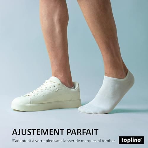 12 Paires Chaussettes Basses Homme et Femme - Socquettes Homme et Femme - Socquettes Courtes Coton Respirant (FR/ES, Numérique, 40, 46, Taille normale, Taille normale, Noir, Gris et Blanc (12 Paires))