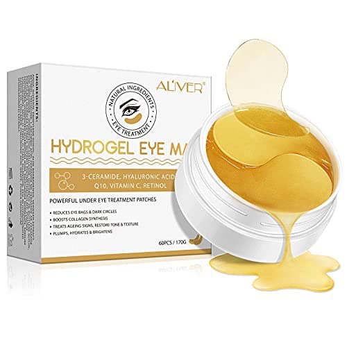 Kaniers 24K Collagène Patch Yeux, Hydrogel Eye Masque, Anti rides Masque de Soin Yeux, Soulager la fatigue, Under Eye Gel Pads For Dark Circles, relâchement, yeux gonflés - 30 Pairs