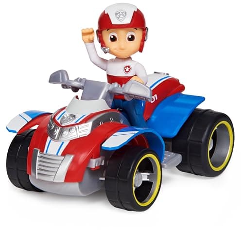 Paw Patrol - Pat Patrouille - VÉHICULE FIGURINE RYDER - Voiture 15cm Figurine Pat Patrouille À Collectionner - Pat Patrouille Jouet - Jouet Plastique Recyclé- Voiture Enfant - Jouet Enfant 3 Ans Et +