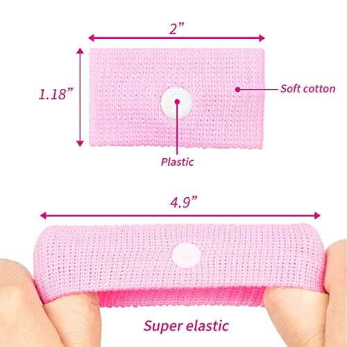 Notherss Bracelet Anti Nausée 8 Paires Bandes sans effets secondaires pour enfants et adultes, mal de voiture, Mal de mer, grossesses et de voyage (couleur aléatoire)