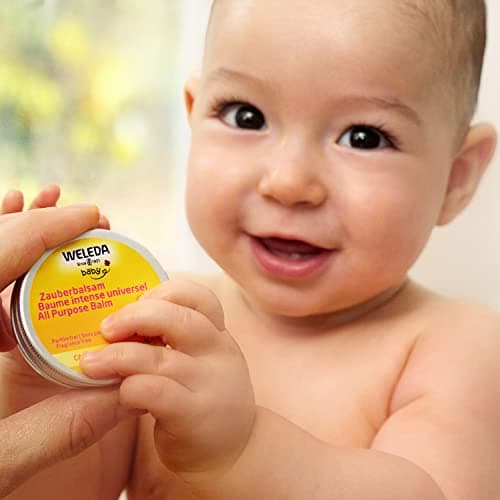 WELEDA - Baume intense universel Calendula - Hydrate et nourrit - Pour la peau délicate des bébés et des jeunes enfants - NATRUE - 25 g