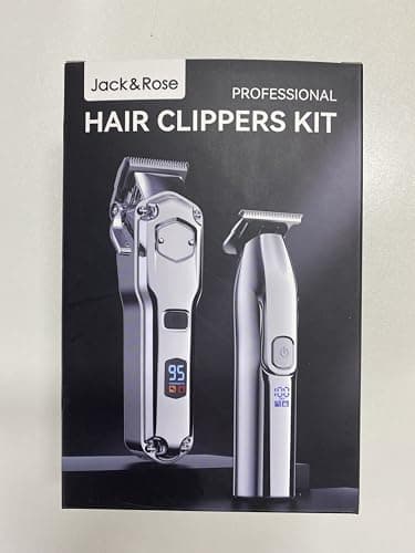 Tondeuse à cheveux professionnelle & T-lames Trimmer Set pour hommes, Tondeuse cheveux, Tondeuse à barbe, Tondeuse à cheveux électrique IPX7 étanche à l'eau, Cadeau idéal pour les hommes