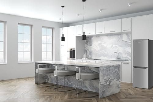 GEDTECH Réfrigérateur combiné congélateur bas 173L GCB173SL - Silver