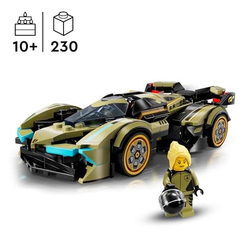 LEGO Speed Champions Lamborghini Lambo V12 Vision GT Super Car - Réplique de Véhicule Jouet - Modèle à Construire - Cadeau pour Enfants Garçons et Filles de 10 Ans et Plus et Fans de Jeux Vidéo 76923