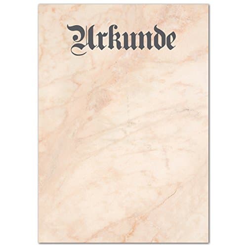 Papeterie Vintage | Papier à Lettre | 50 feuilles| Beige Marbré | Format DIN A4 (21,0 x 29,7 cm) | 90 g/m2 grammage | imprimé recto-verso, convient à toutes les imprimantes
