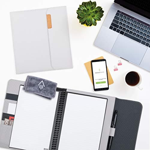 Rocketbook Capsule 2.0 Folio Cover pour Core, Panda et Fusion | 100% Recyclable, avec Porte-Stylo, Fermoir Magnétique et Rangement Intérieur | Noir, Format Lettre A4 21 cm x 29,7 cm