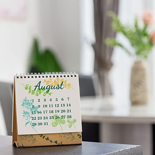 GLOBLELAND Vintage Plant Calendar Clear Stamps pour DIY Scrapbooking Retro Plant Schedule Silicone Clear Stamp Seals For Cards Making Photo Album Journal Home Decoration