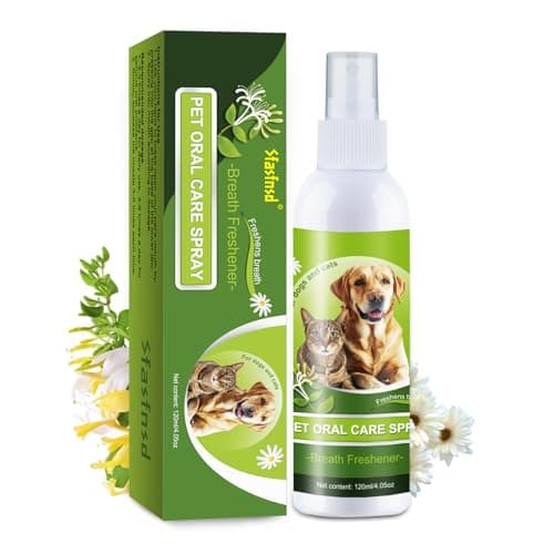 Sfasfnsd Spray de Soins bucco-dentaires pour Animaux de Compagnie,Soins Dentaires pour Chien,Nettoie la Bouche sans Brossage et Aide à Désodoriser la Bouche de Votre Animal,Une Haleine Fraîche