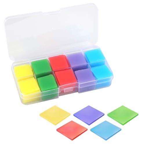 100 Pcs Diamant Peinture Colle Argile, Argile de Colle Diamond Painting Ensemble Multicolore 2x2 cm pour Artisanat DIY, Cire Adhésive Forte pour Peinture au Diamant, Point de Croix et Décoration