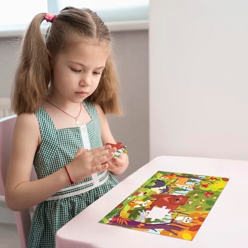 QUOKKA Puzzle Enfant de 3 à 5 Ans - Puzzle 30 Pièces pour Enfant de 2 à 4 Ans - Puzzles Éducatif Forêt pour Enfant de 4 à 6 Ans - Jouets Éducatif Cadeau pour Garçons et Filles 2 3 4 5 Ans