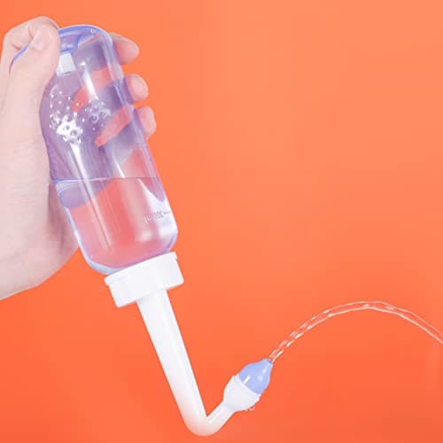 CROING - 40 Sachets de Sel + 1 x Flacon Lavage de Nez (300 ml) + 1 x Flacon Pulvérisateur Nasal (50 ml) - Kit Sinus Rinse/Irrigation Nasale/Neti Pot/Douche Nasale