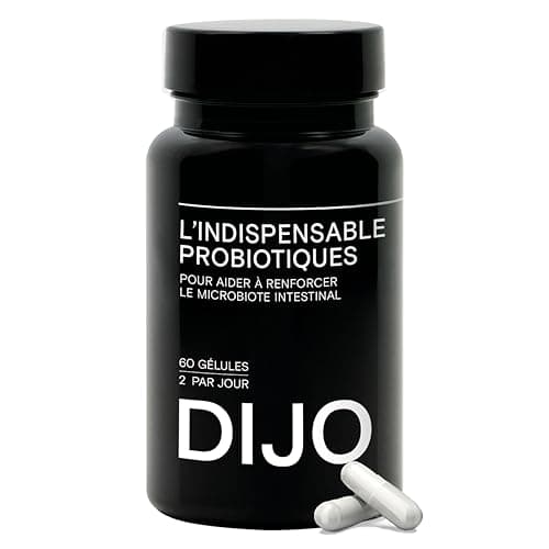 DIJO - L'indispensable Probiotique - Renforcement de la Flore Intestinale - 8 Souches de Bactéries & 28 Milliards d'UFC - Gélules Gastro-Résistantes - Végan - Fabriqué en France (1 MOIS)