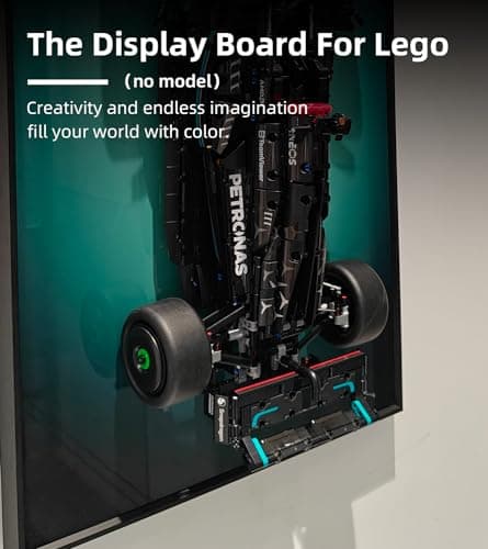WETCEAOM Tableau d'affichage Mural pour Lego Technic Mercedes AMG F1 W14 E Race Car 42171, Panneau Mural pour Lego Les Amateurs, Taille : 75x45 cm(sans modèle)