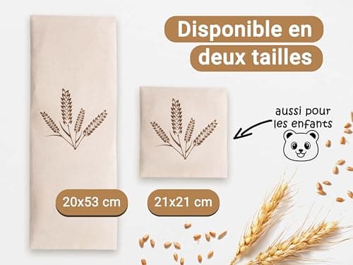 ZOLLNER Coussin chauffant pour micro-ondes - Grain de blé naturel - Bouillotte sèche - Housse lavable, 21x21 cm