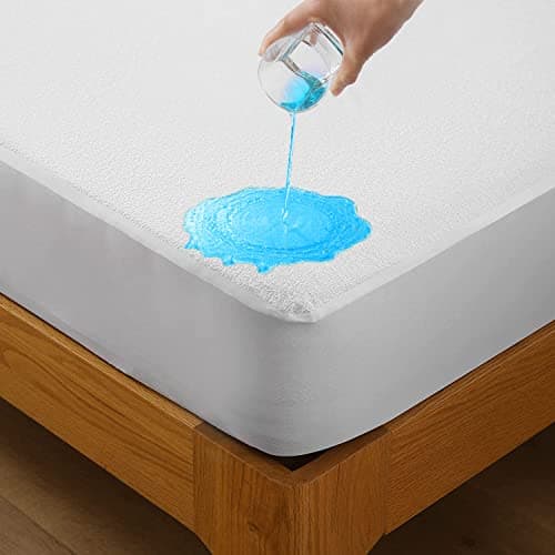 Bedecor Coton Protège Matelas Imperméable et Respirante,Alèse, Couvre Matelas, Anti-Acarien Hypo-Allergénique (180x190/200cm)