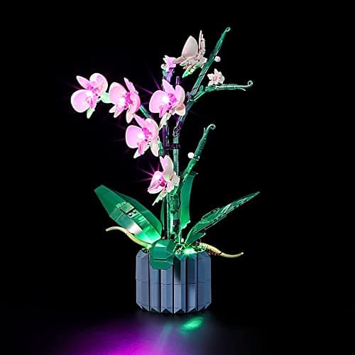 YEABRICKS LED Lumière pour Lego-10311 Creator Orchid Modèle de Blocs de Construction (Ensemble Lego Non Inclus)