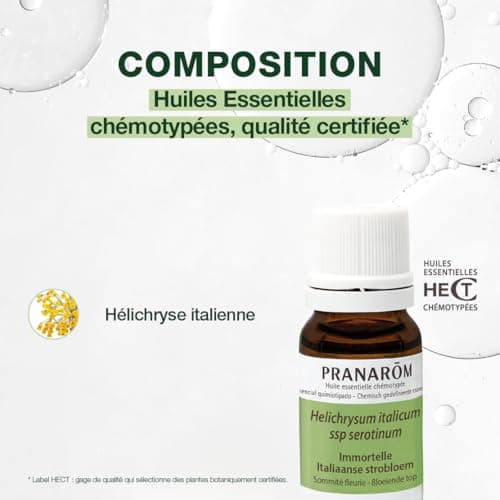 PRANARÔM - Immortelle - Huile Essentielle Chémotypée - Soin de la peau & Bleus - 100% Pure Et Naturelle - HECT - 10 ml