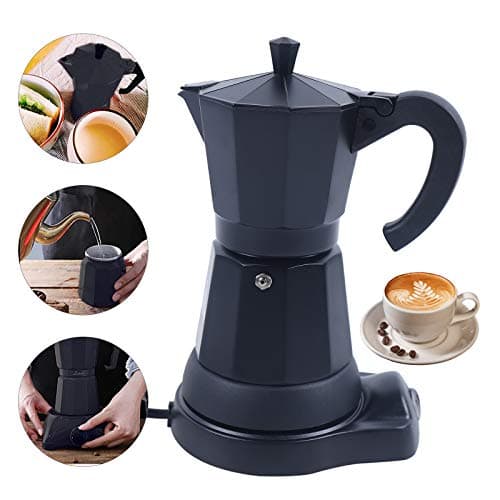 Futchoy Cafetière à moka électrique - Machine à café filtre turc - 300 ml - 480 W