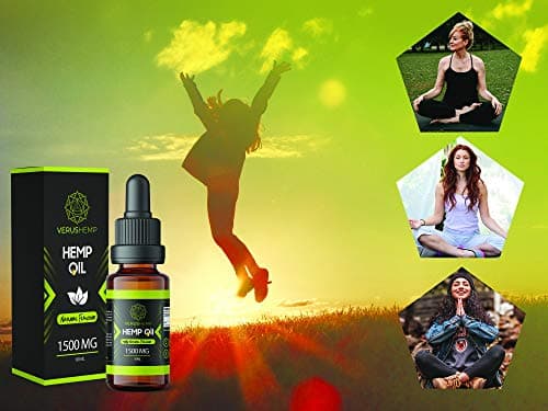 VerusHemp Le chanvre 1500 mg Liquide | Forte de haute qualité | Natural Ingredients | suitable for Vegans & Vegetarians 10ml Hemp seed oil