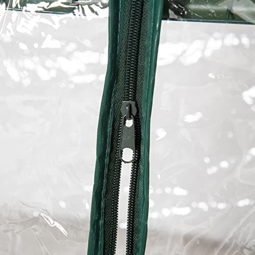 Outsunny Serre de Jardin Balcon étagère Serre 3 Niveaux dim. 69L x 49l x 125H cm métal thermolaqué Vert PVC Haute densité Transparent