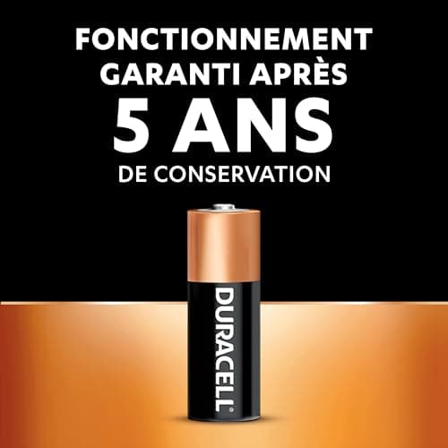 Duracell MN21 Pile alcaline 12V, lot de 2 ( A23 / 23A / V23GA / LRV08 / 8LR932 ), pour télécommandes, sonnettes de porte sans fil et systèmes de sécurité